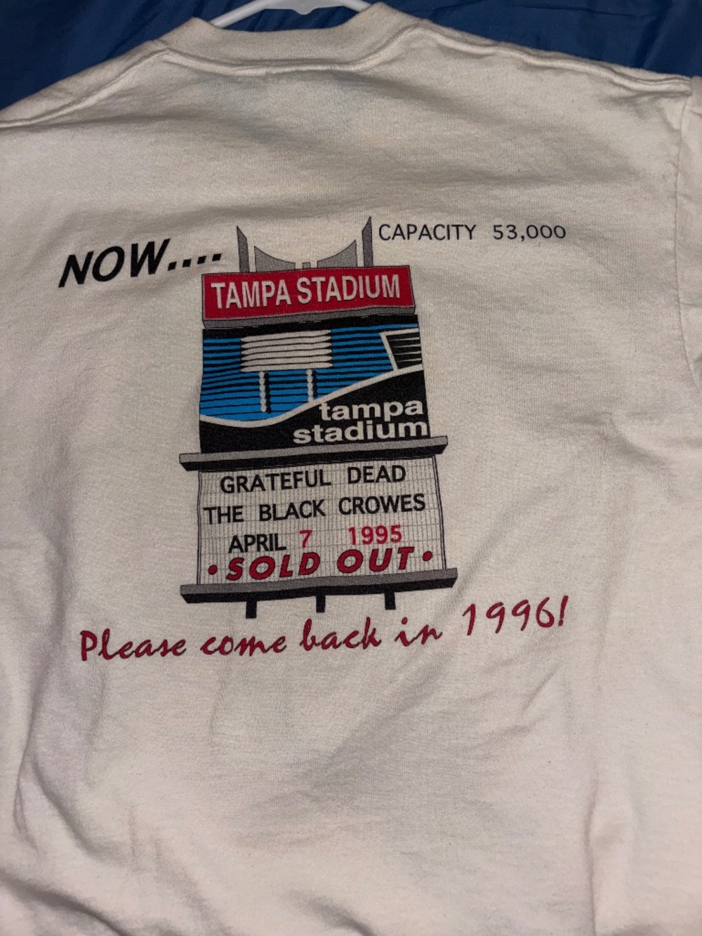 Vintage 1995 Grateful Dead Tampa THEN NOW Tour Tee 💀 Last Tour 1995